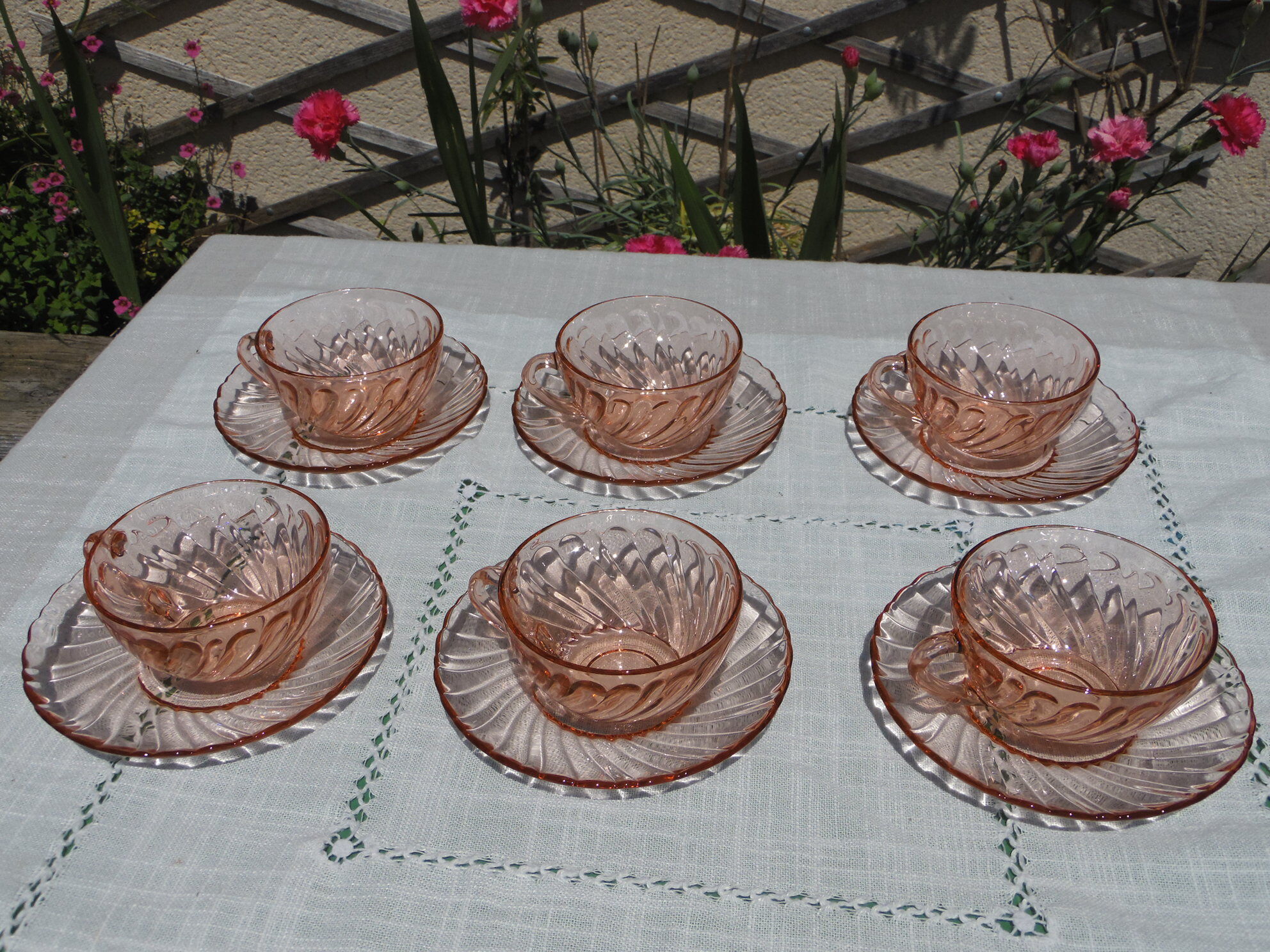 Rosaline cups and saucer in original box
