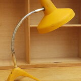 Yellow raven-footed desk lamp 1950
