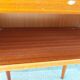 bedside table with spindle legs, vintage 70s
