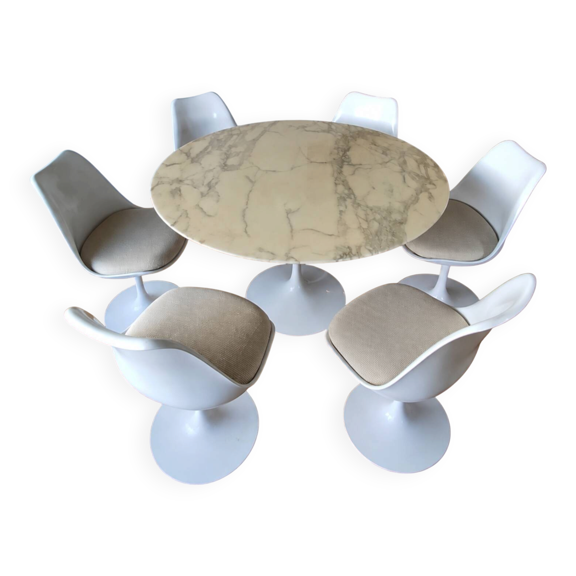 Tulip Knoll table and chair set