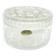 Bonbonniere, Art Nouveau style, pressed glass, Czechoslovakia, 1950s