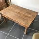 Table basse de ferme rustique pieds tournés avec 1 tiroir 1930