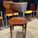 Set of 6 baumann bistro chairs classic years 50 bois fonce