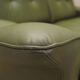 Green leather sofa, Danish design, 1970s, produced in Denmark