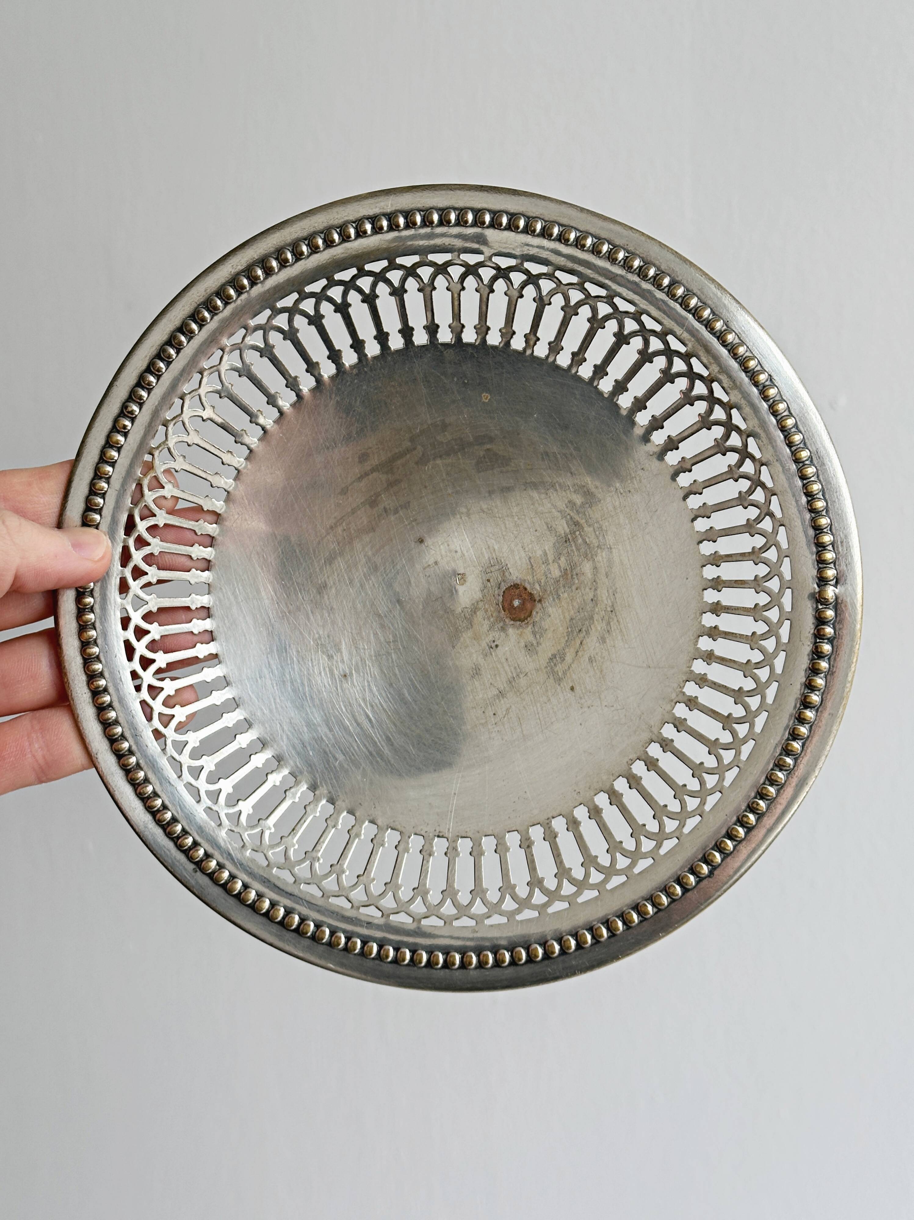 Patinated metal stand