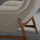 Rare lounge chair by Bengt Ruda for Artifort in wool fabric, Holland 1960s