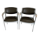Paire de fauteuils gris style scandinave