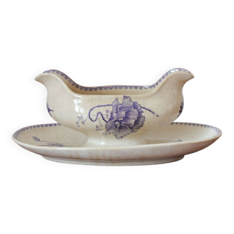 Iron earth gravy boat "Féria" U&C Sarreguemines