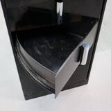 1930's modernist desk in black lacquered metal