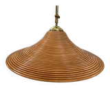 Suspension in reed pencil with extendable brass stem, Italy, mid-century modernism.