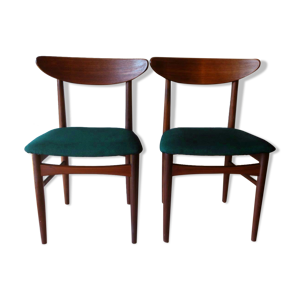 Paire de chaises de salle