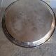 Silver metal tray 35 cm early 20th round