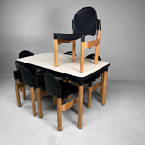 Table and chair set Flex 2000 by Gerd Lange for Thonet, 1970s