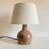 Artisanal lamp in vintage enamelled stoneware