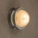 Vintage wall light in aluminium and glass, Italy, 1960s
