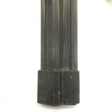 Old fireplace in black marble Louis Philippe