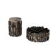 Brutalist top smoking set, ashtray and cigars box, Morbelli Italy 1970