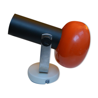 Spot lamp metal orange 70s