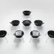 Arne Jacobsen set of eight 3107 Butterfly dining chairs Fritz Hansen Denmark 1967