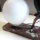 Art Deco table lamp - Copper antelope on marble - 1940