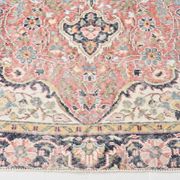 Tapis oriental persan rouge et bleu marine, 207 x 315 cm