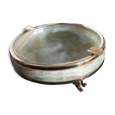 Brass onyx ashtray