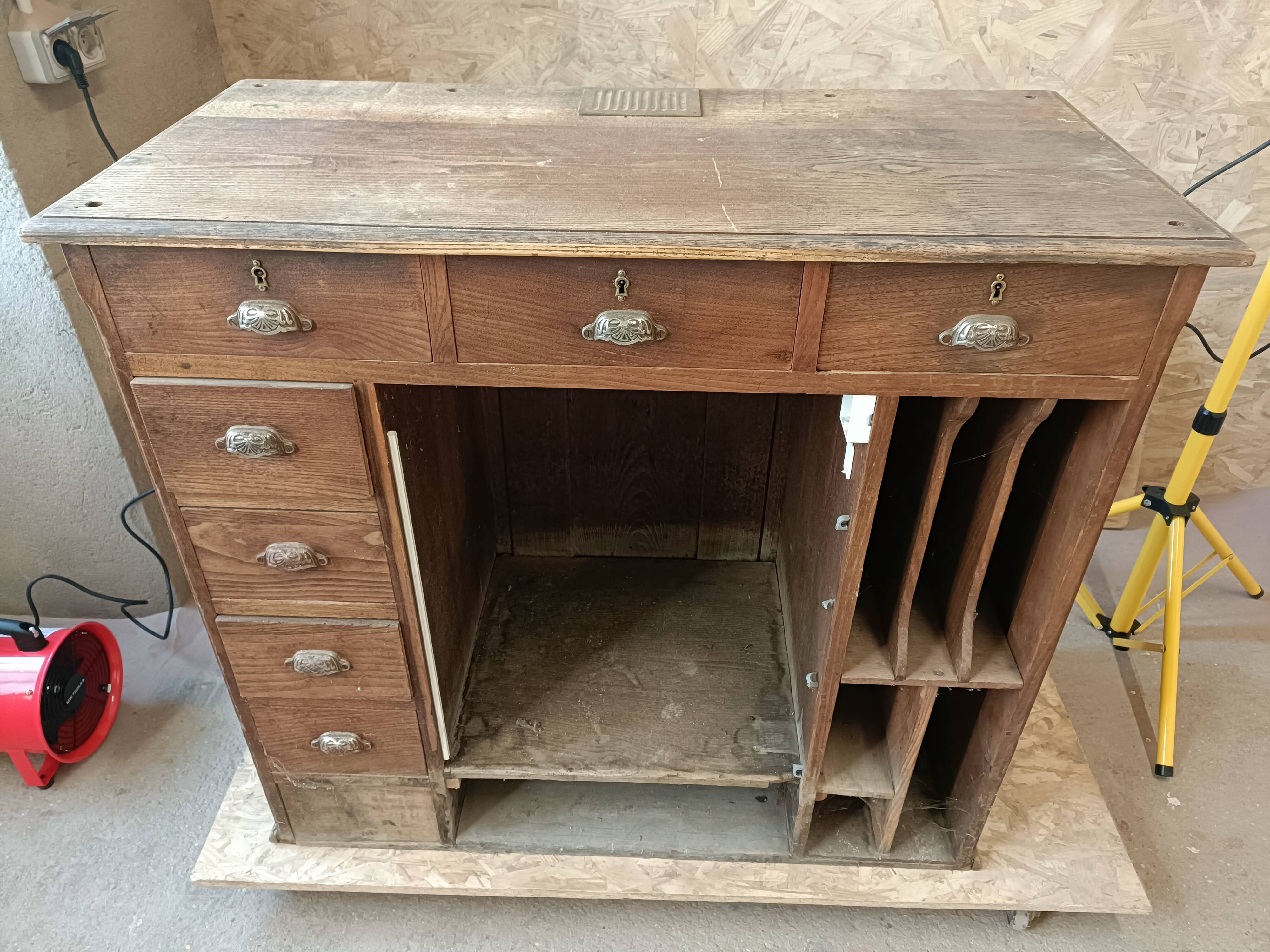 Renovated shop counter