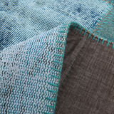 Oversized blue and green wool turkish carpets