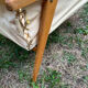 Wooden designer travel cot