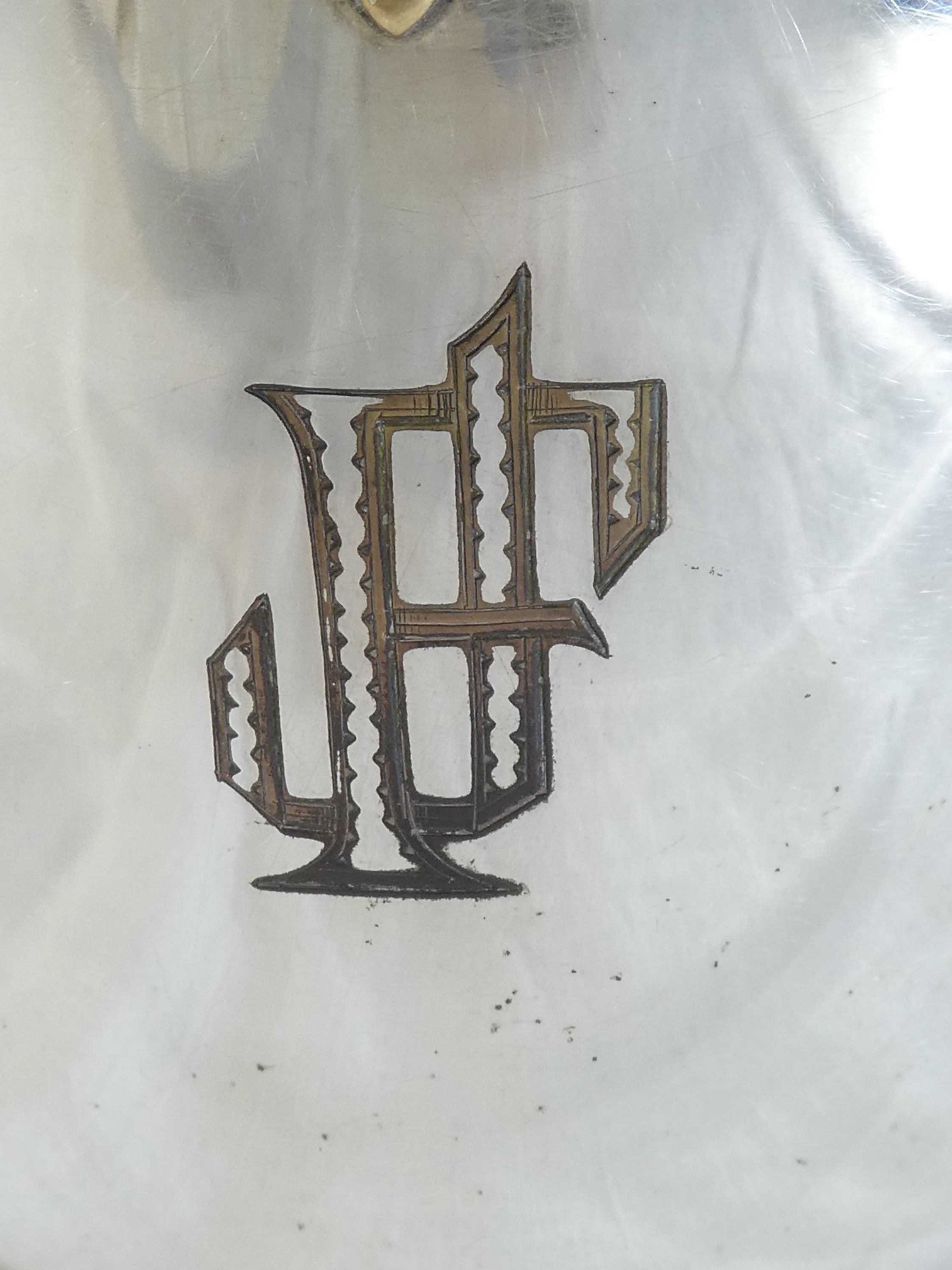 Seau a glace art deco in silver metal goldsmith roux marquiand