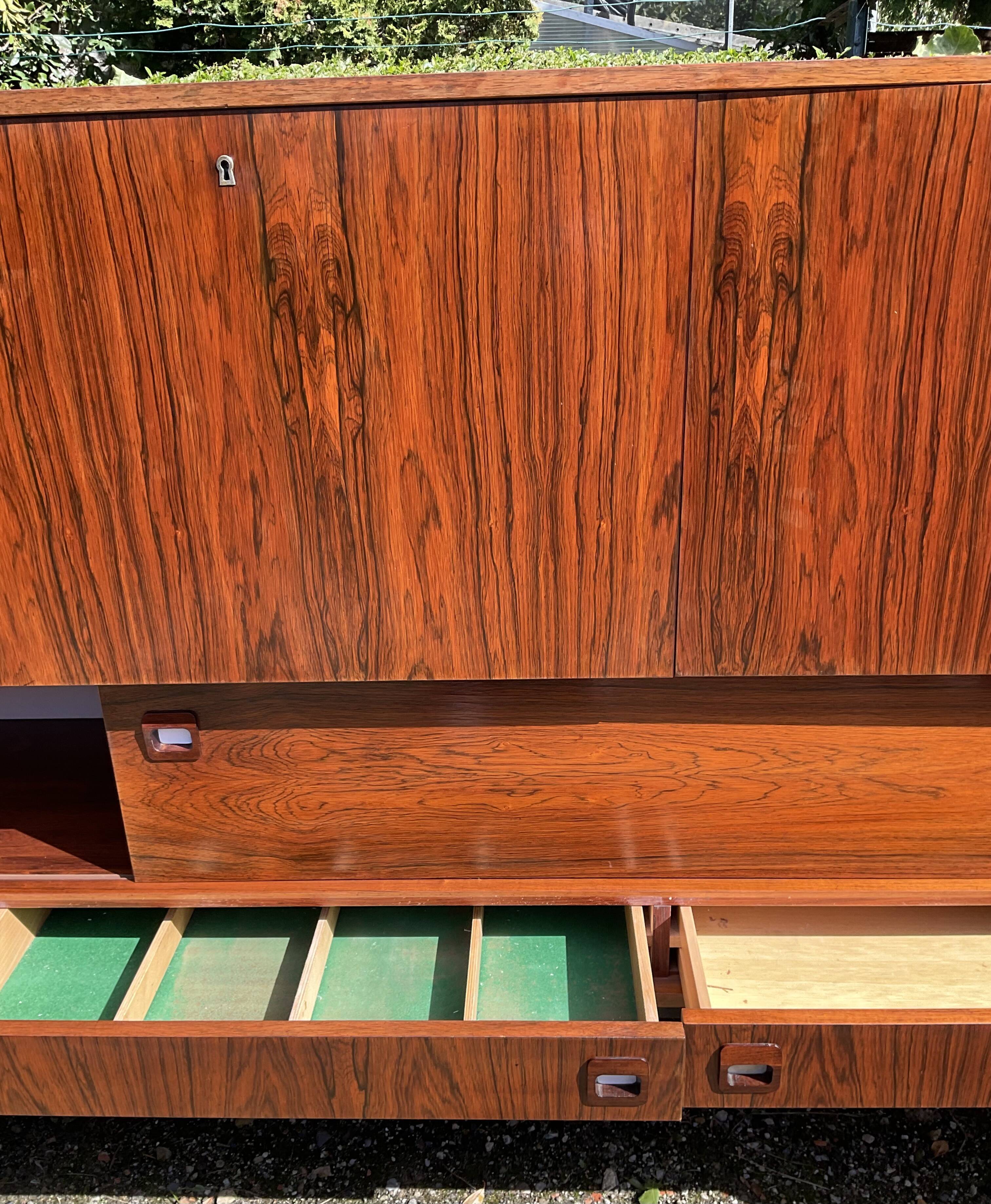 Scandinavian rosewood row from the 60s