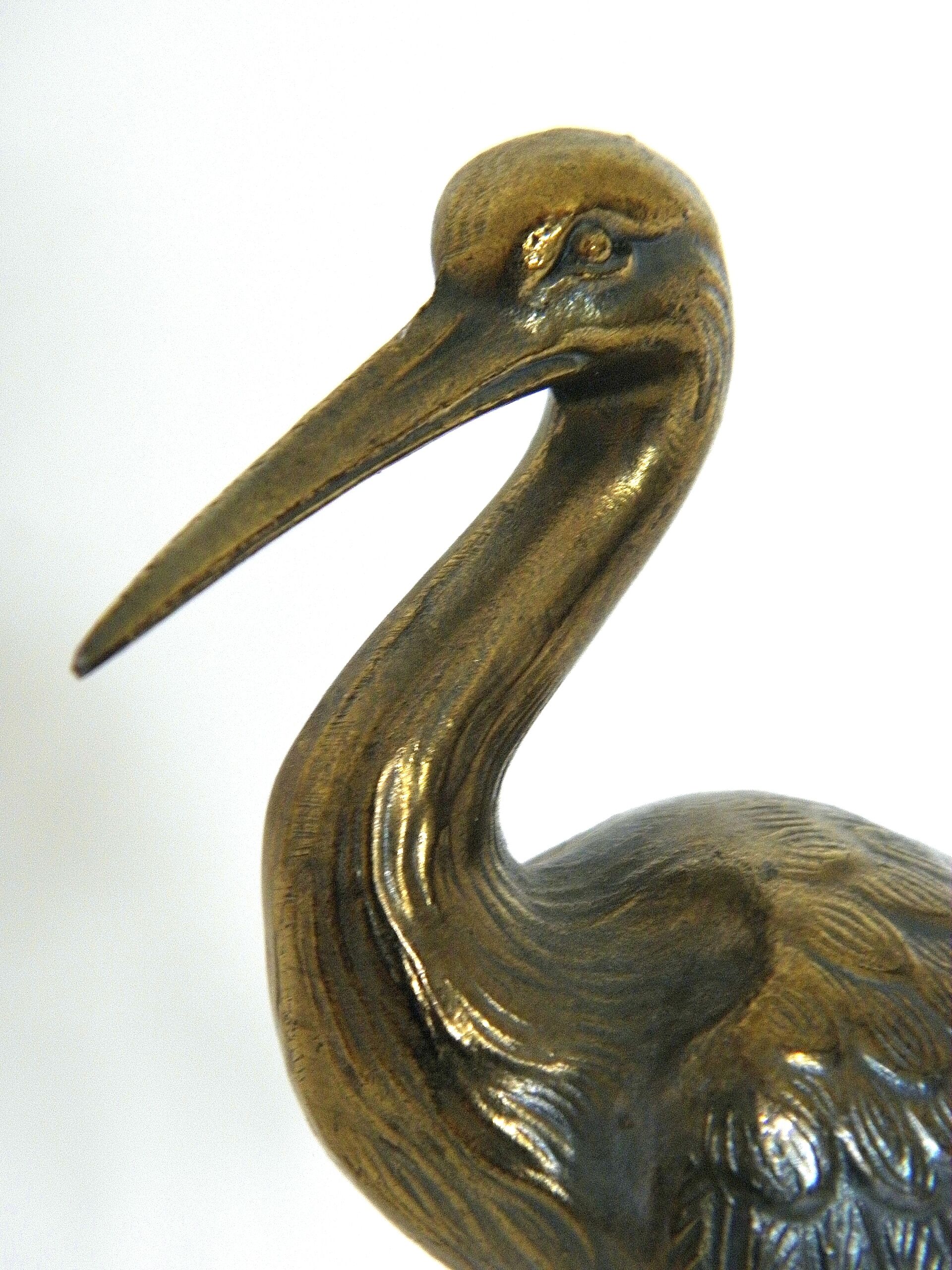 Heron 17 cm brass 70s