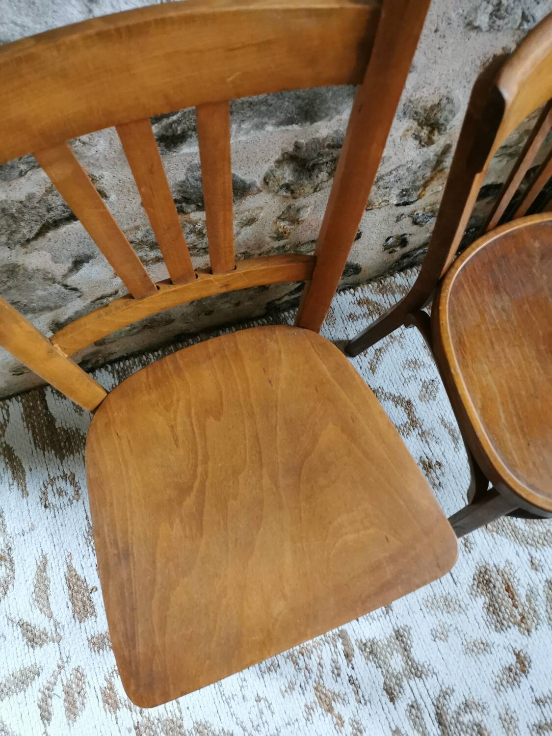 Duo of Bistro Chairs, Baumann