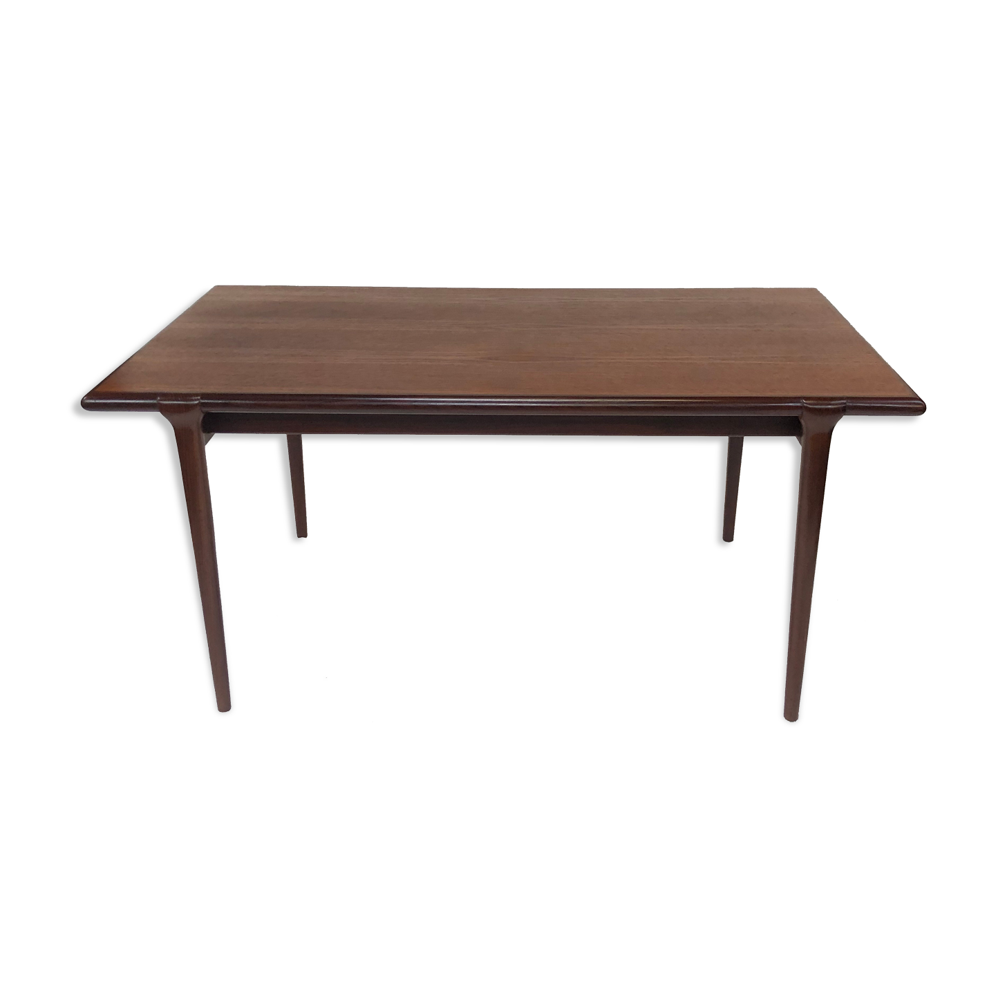 Table à manger vintage Topform en teck massif extensible 1960
