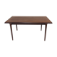 Table à manger vintage Topform en teck massif extensible 1960