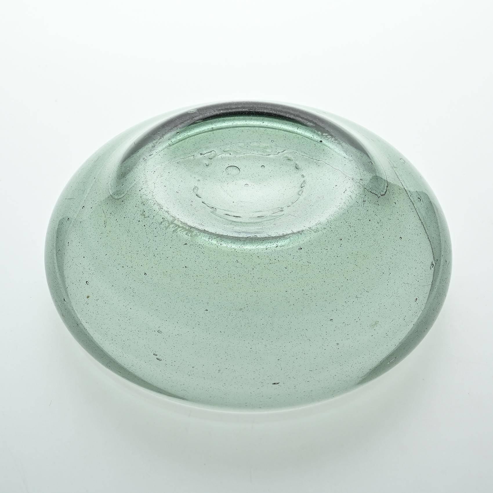 Blown glass cup by Claude Morin, 1975 France