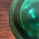 Venini Murano Italian green bottle serie "Incisi" produced in 2004
