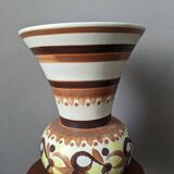 Quimper ceramic vase, handmade pottery, country decoration