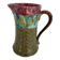 Slip pitcher, Orchies, jug, majolica, earthenware, floral decoration