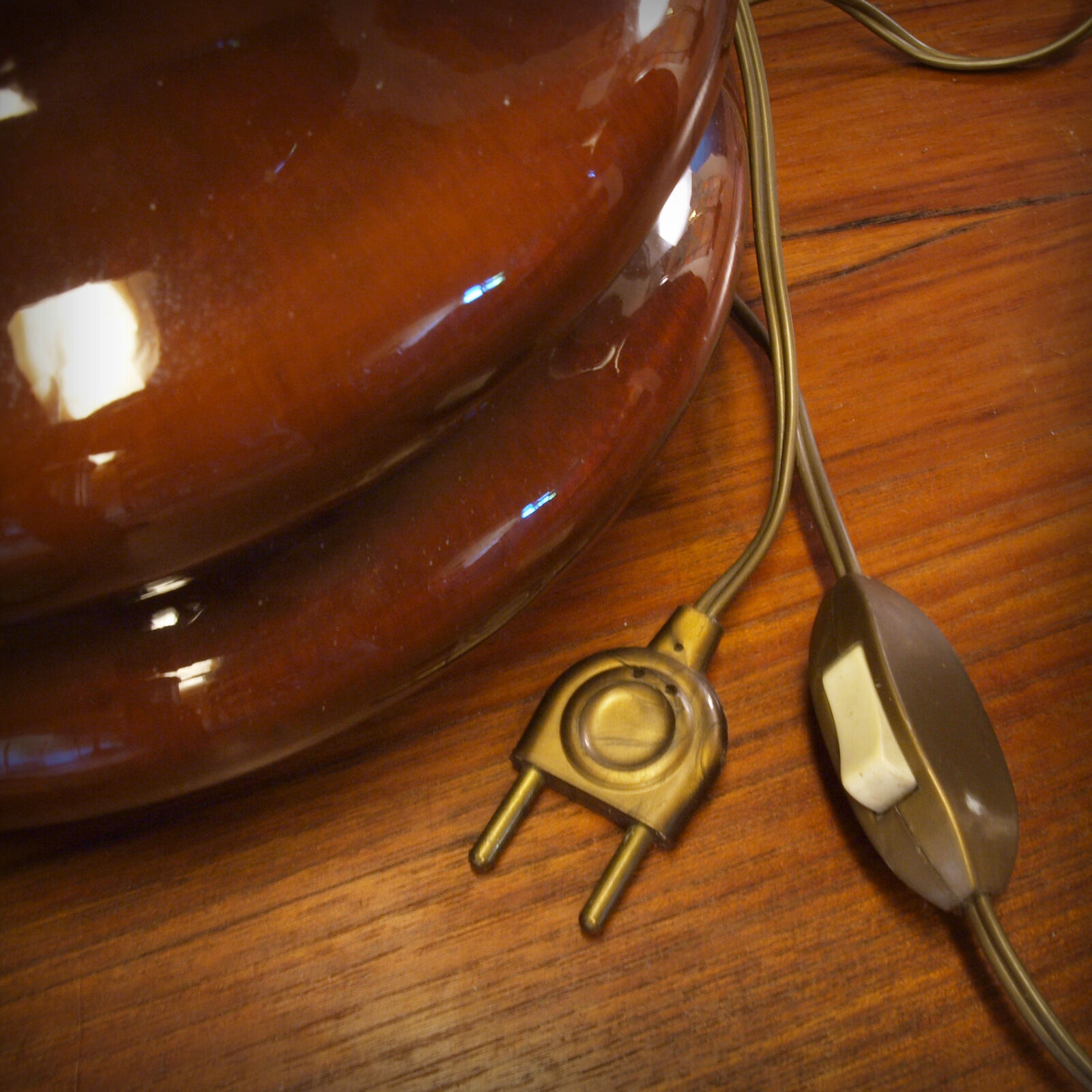 Vintage ceramic lamp foot