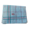 Old monogram checkered tea towel BR 51 x 65 cm
