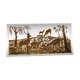 Doe-themed eglomized mirror