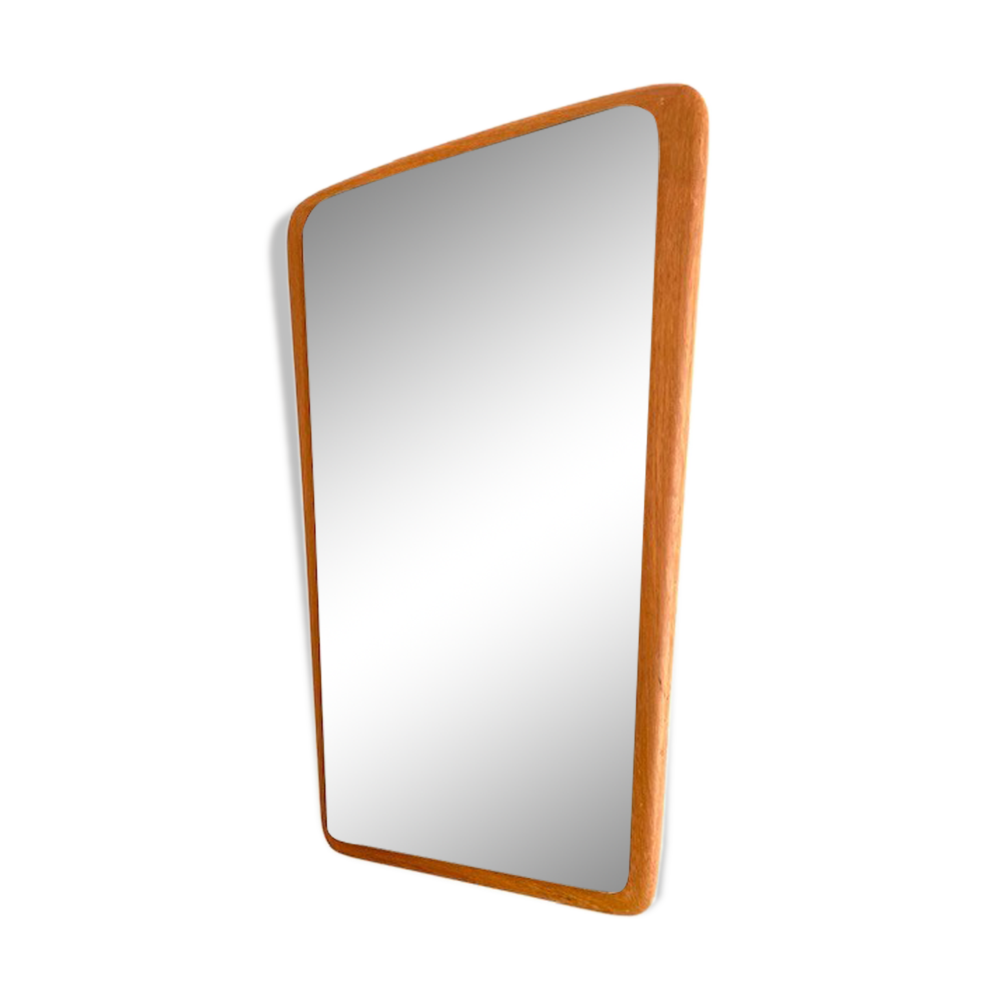 Teak trapeze mirror circa 1960