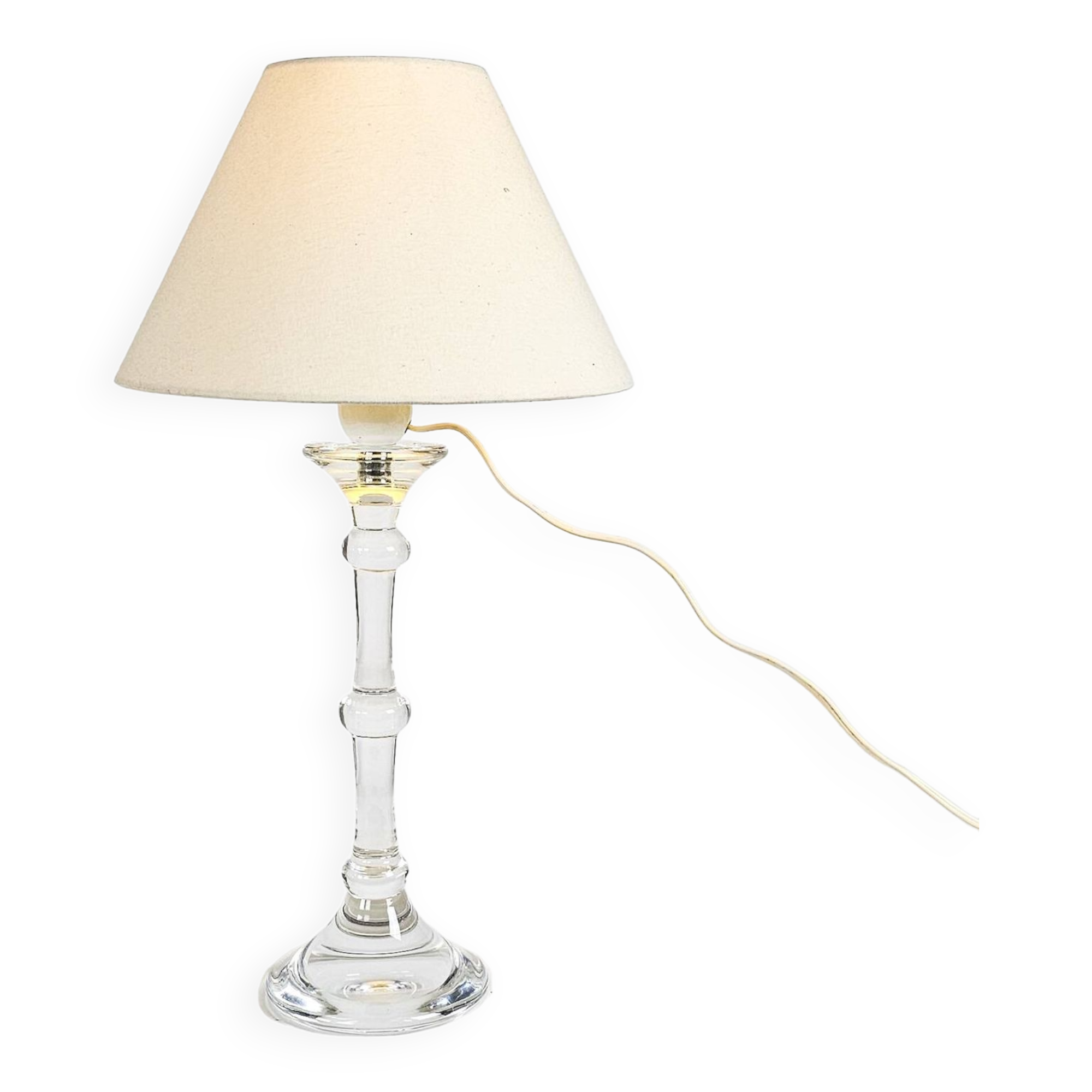 Ingo Maurer pour Vall St Lambert - lampe de table - soufflée à la bouche - années 1960