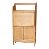 Rare: solid blonde oak secretary from the 1940s/50s. Designer.
