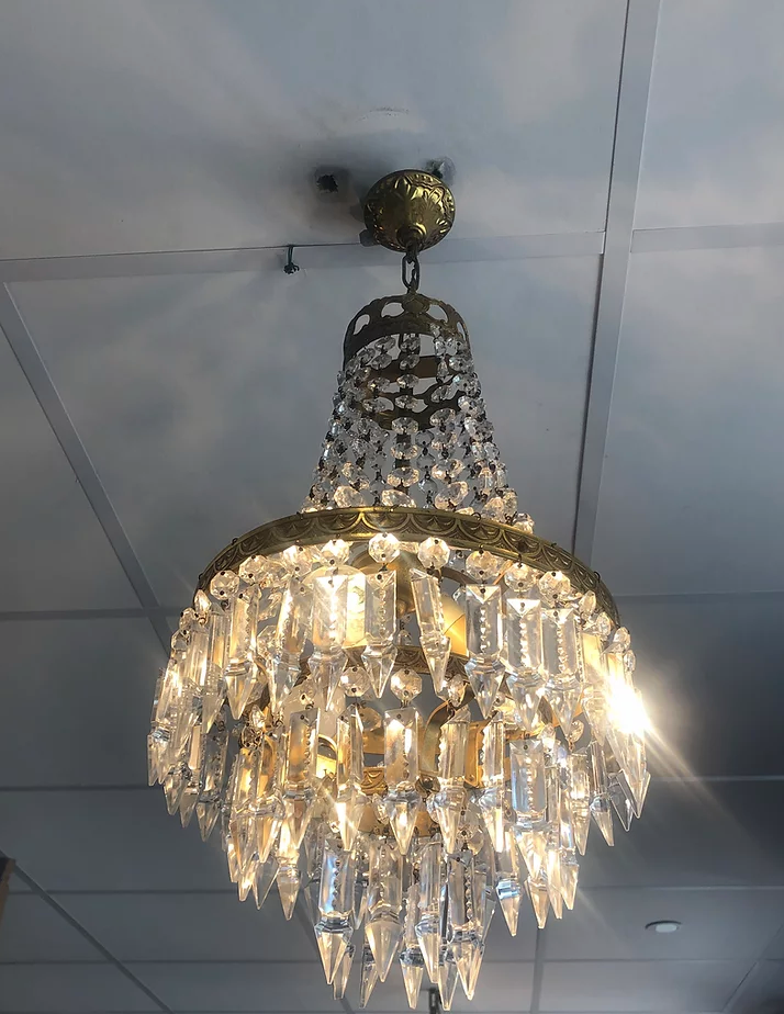 Stamped chandelier