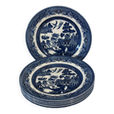 6 Churchill dessert plates made in England