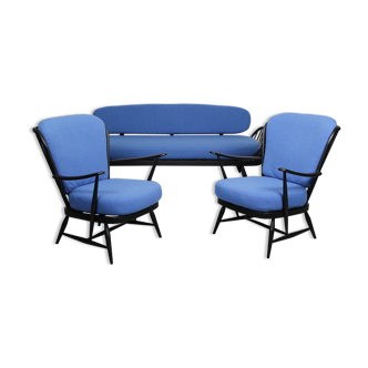 Lounge set with sofa daybed model ‘355’ and 2 windsor lounge chairs Lucian Ercolani for Ercol