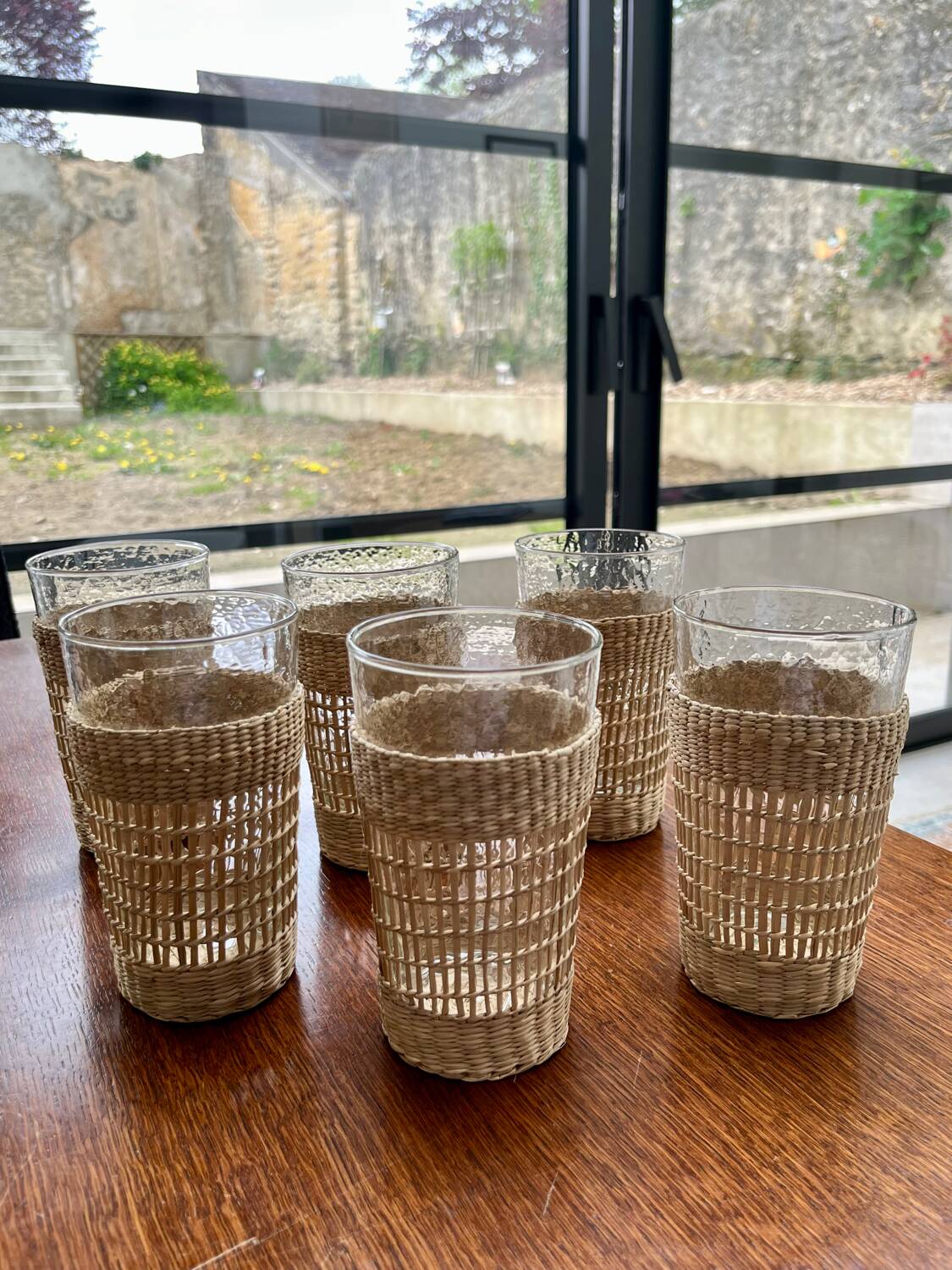 6 glasses for orangeade