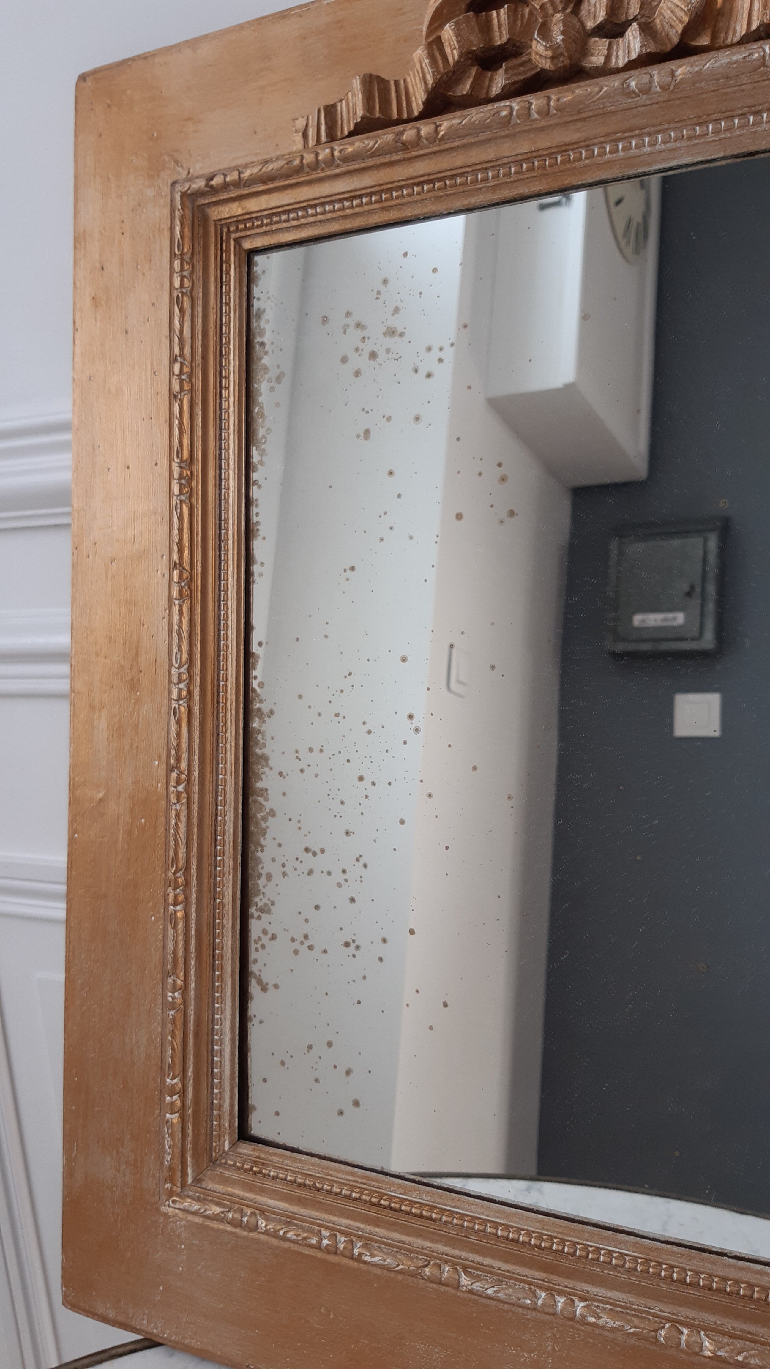 Gilded wooden mirror early twentieth century